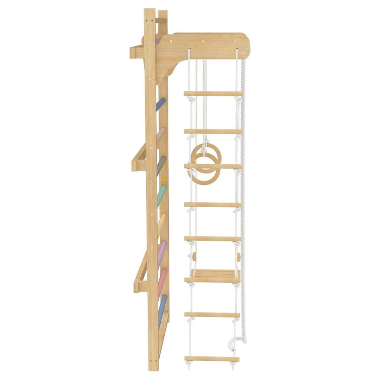 Wooden Wall-Mounted Climbing Frame