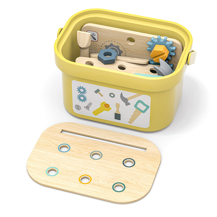 Montessori Wooden Kids Tool Box Playset