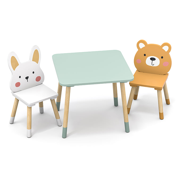 Wholesale Kids Wooden Animal Table & Chair Set, OEM Available