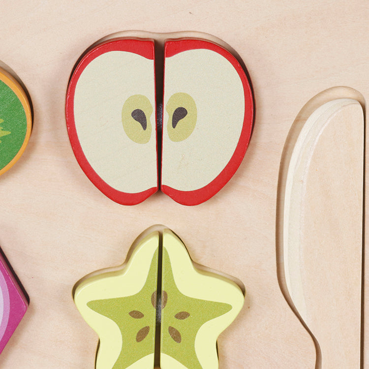 Montessori Wooden Fruit Cutting Puzzle Toy