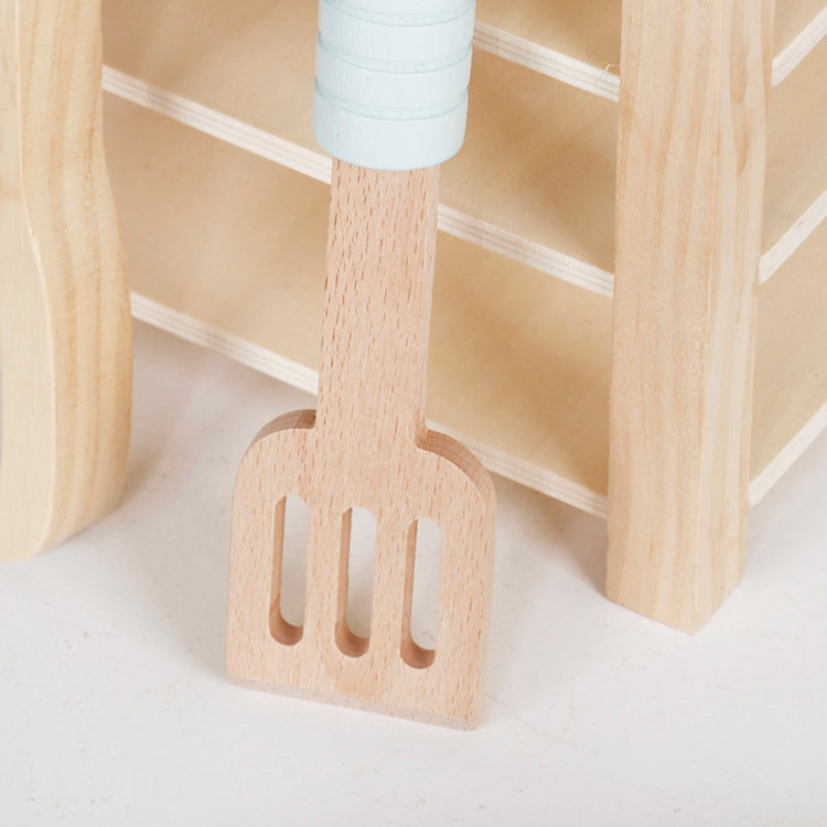 Montessori Wooden Mini Stove & Grill Play Set