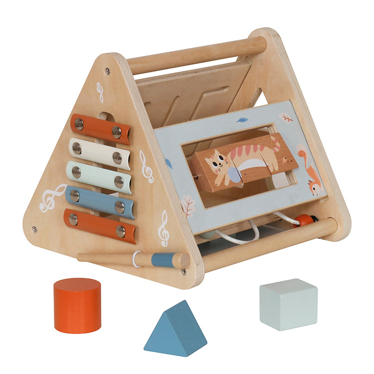 Custom Wooden Triangle Busy Board Manufacturer – Montessori Activity Toy