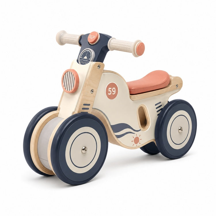 OEM Baby Ride On Toy Wooden Walker Bike with Soft Seat