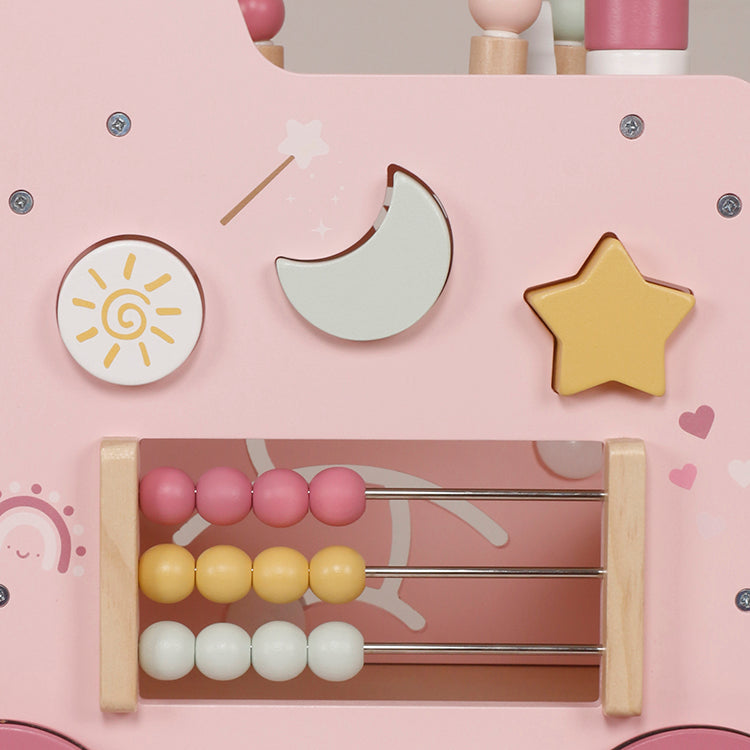 Custom Wooden Baby Walker Manufacturer – Pink Kids Activity Walker Toy OEM Supplier