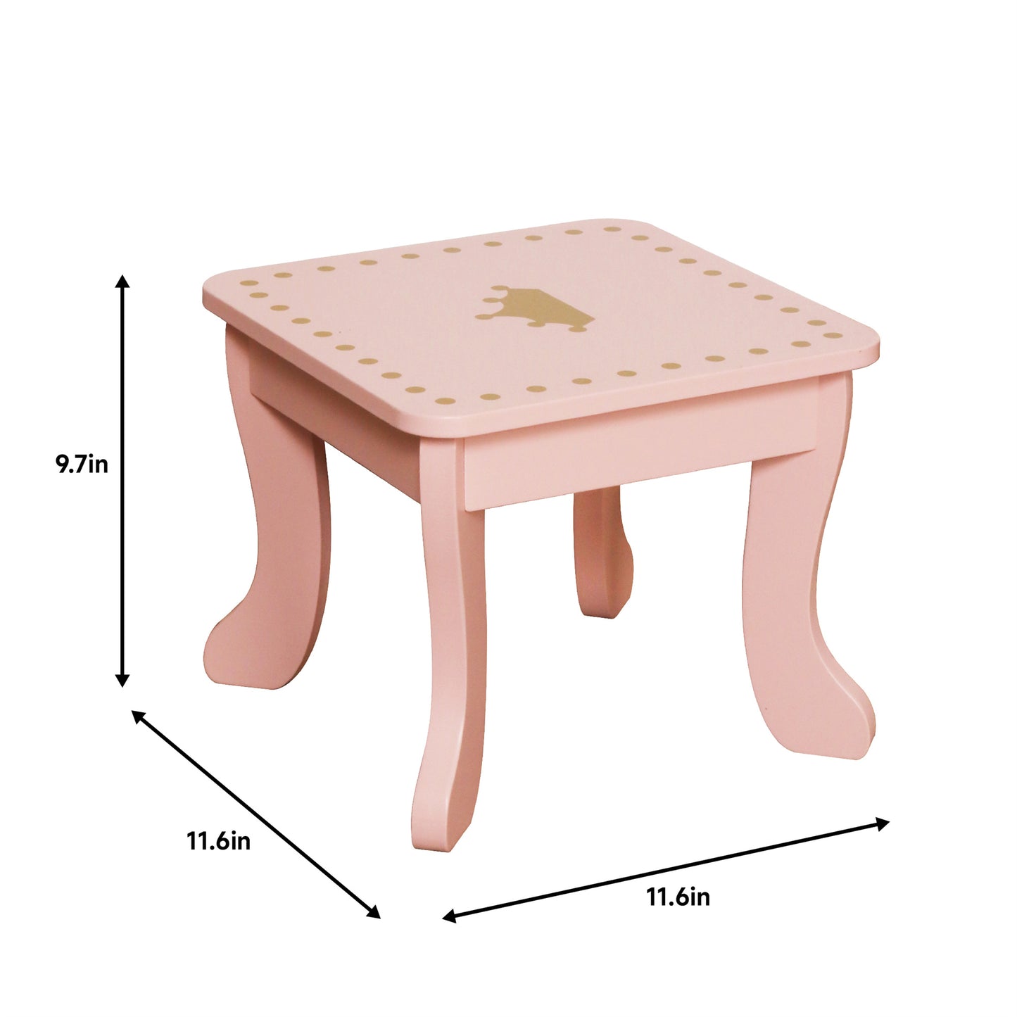 Custom Wooden Kids Dressing Table Manufacturer – Pink Vanity Set Toy with Mirror