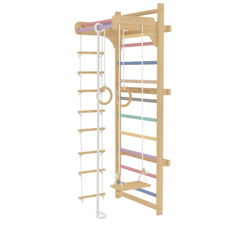 Wooden Wall-Mounted Climbing Frame