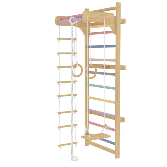 Wooden Wall-Mounted Climbing Frame