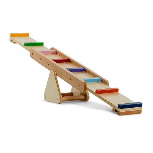 Wooden Rainbow Balance Beam