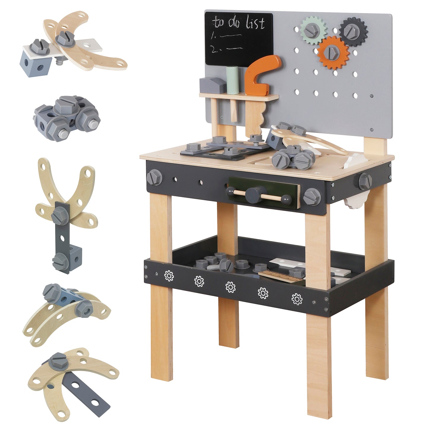 Custom Wooden Tool Bench Manufacturer – Kids Workbench Tool Set Toy OEM Supplier