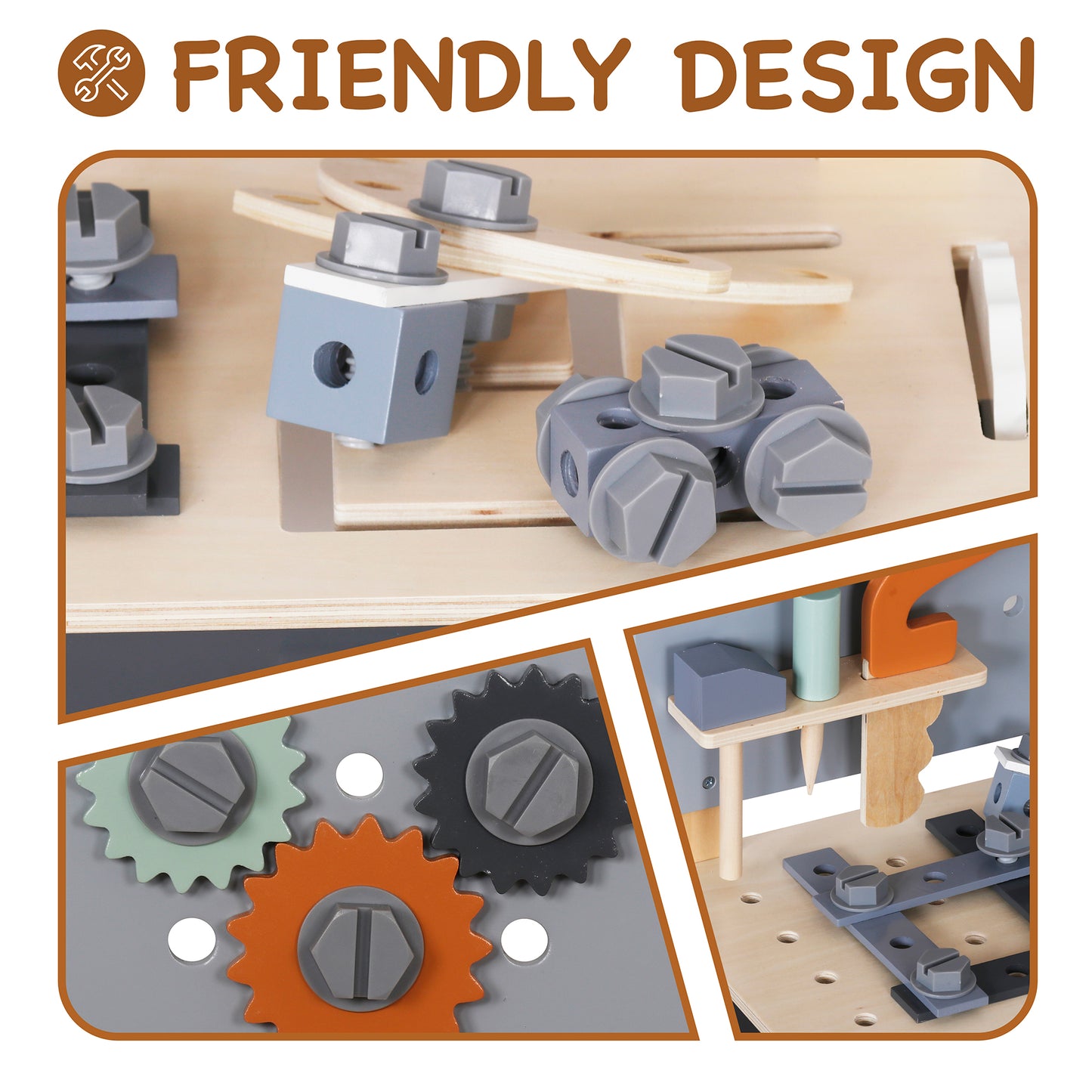 Custom Wooden Tool Bench Manufacturer – Kids Workbench Tool Set Toy OEM Supplier