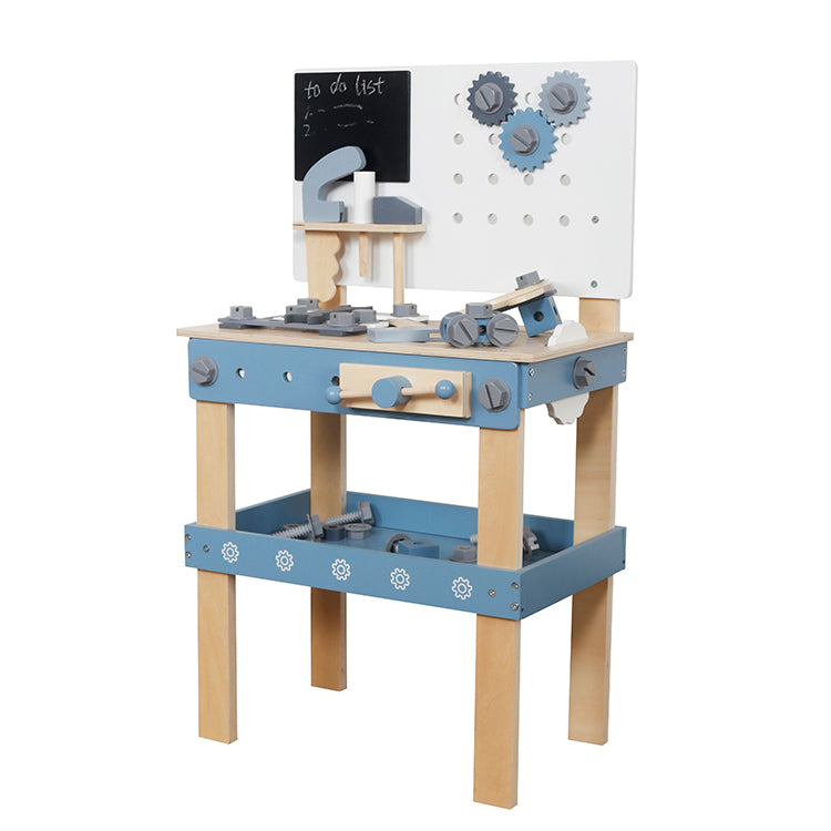 Montessori Wooden Kids Toy Bench Playset