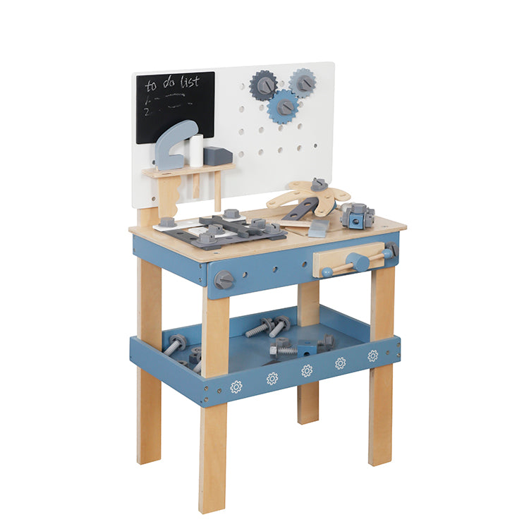 Montessori Wooden Kids Toy Bench Playset