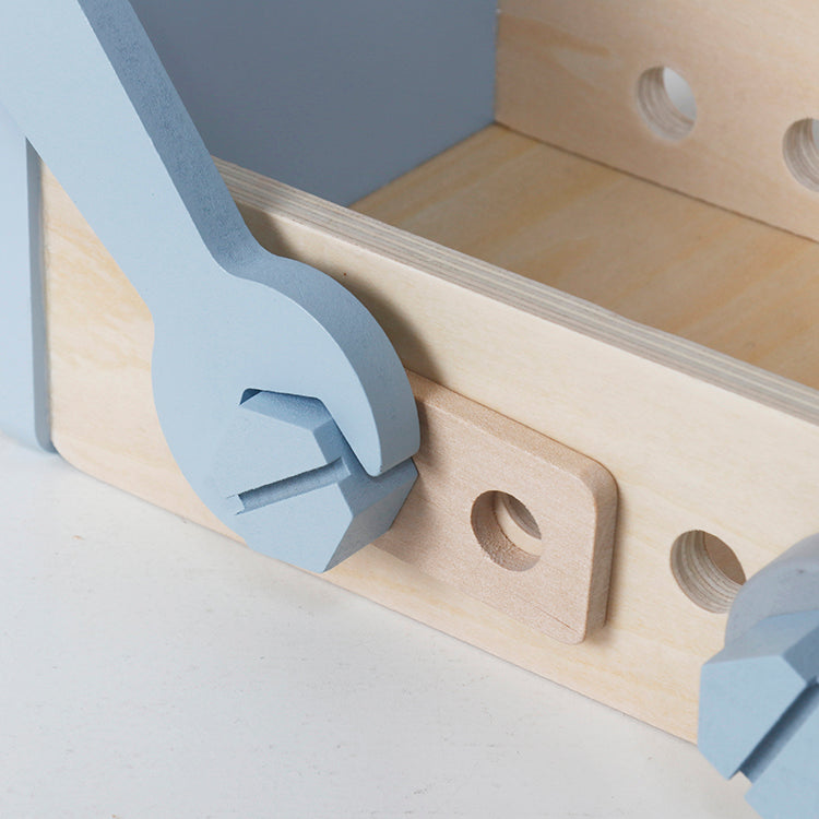 Wholesale Kids Wooden Tool Bench Playset, Montessori Construction Toy, OEM Available