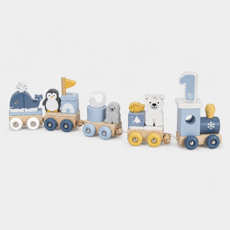 OEM Animal Wooden Pull-Along Train Set for Kids