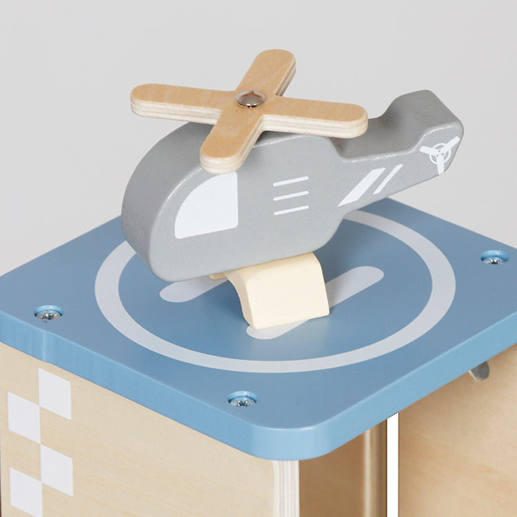 Wooden 2-Level Parking Garage Toy | Toddler Car Set 3+ (OEM)