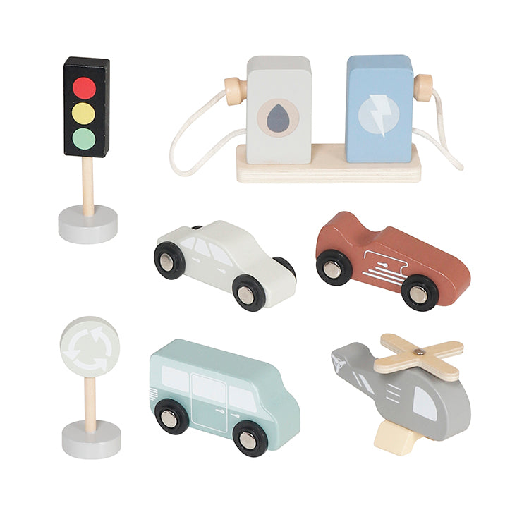 Wooden 2-Level Parking Garage Toy | Toddler Car Set 3+ (OEM)