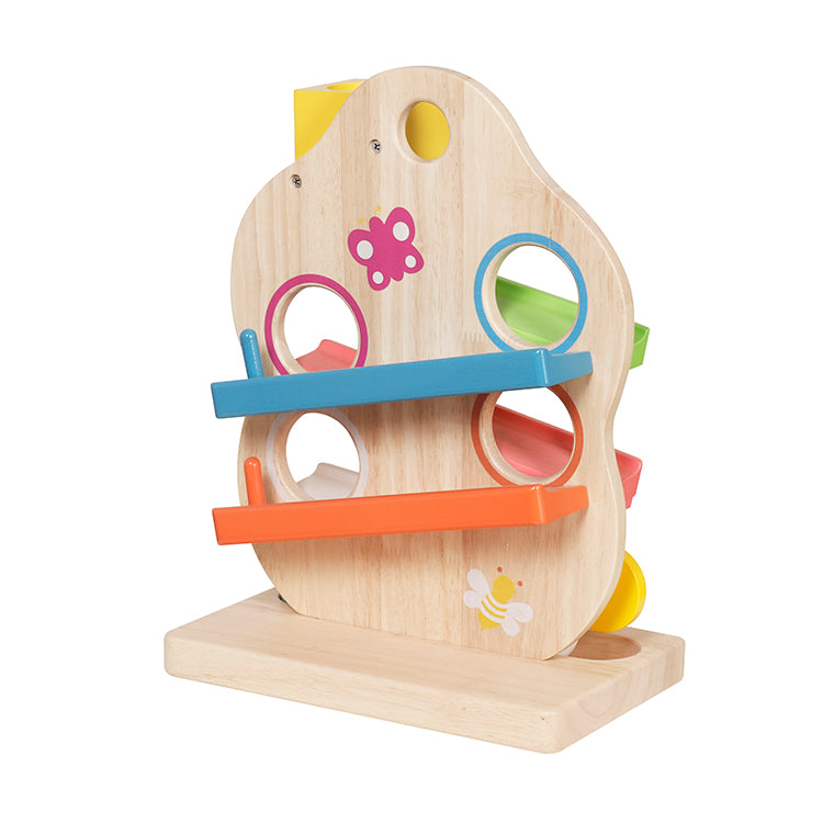 Montessori Wooden Palette Ball Drop Toy (OEM Available)
