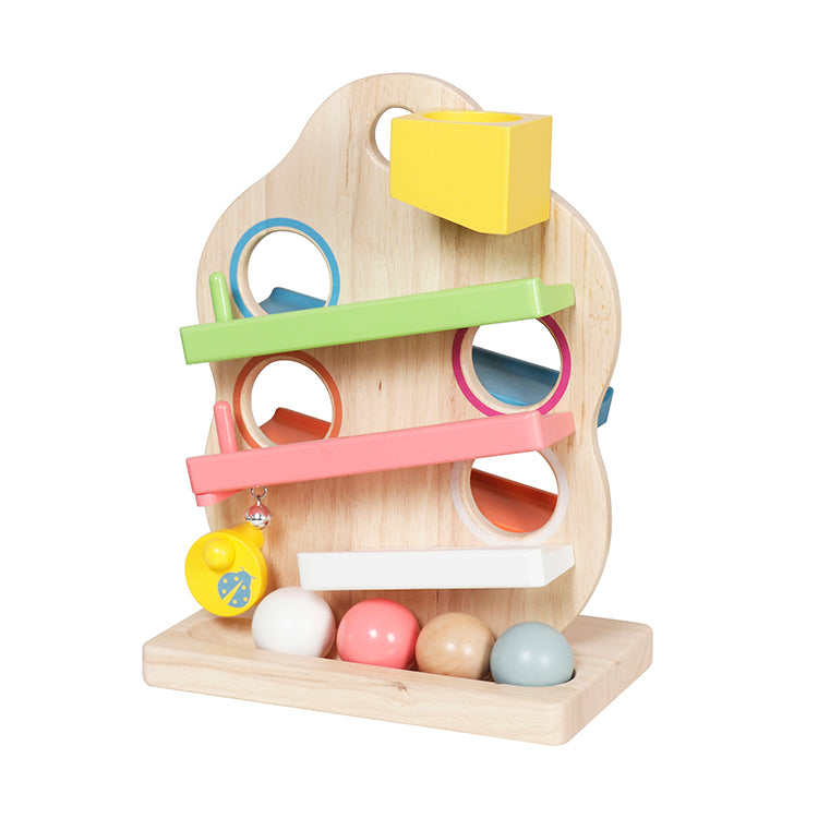 Montessori Wooden Palette Ball Drop Toy (OEM Available)