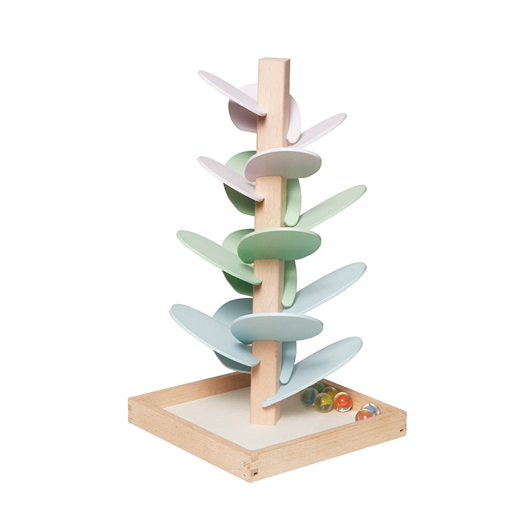 Wooden Marble Run Tree Toy, Montessori Educational Ball Drop Game for Kids, OEM Wholesale Available