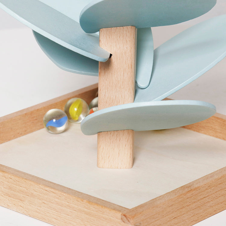Wooden Marble Run Tree Toy, Montessori Educational Ball Drop Game for Kids, OEM Wholesale Available