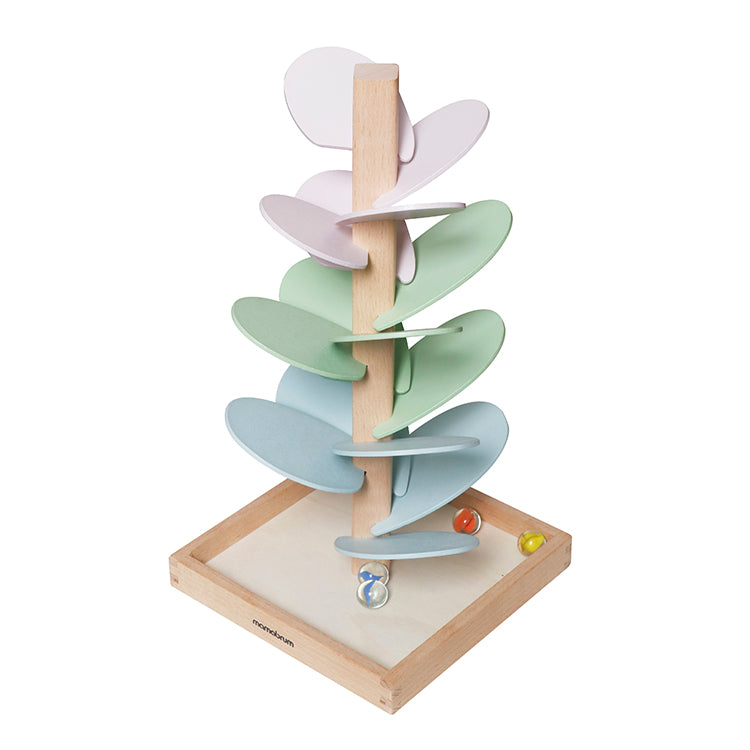 Wooden Marble Run Tree Toy, Montessori Educational Ball Drop Game for Kids, OEM Wholesale Available