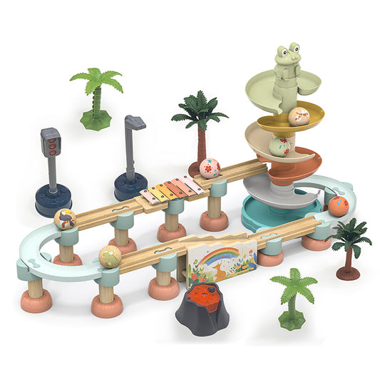Wholesale Kids Wooden Marble Run with Xylophone, OEM Available