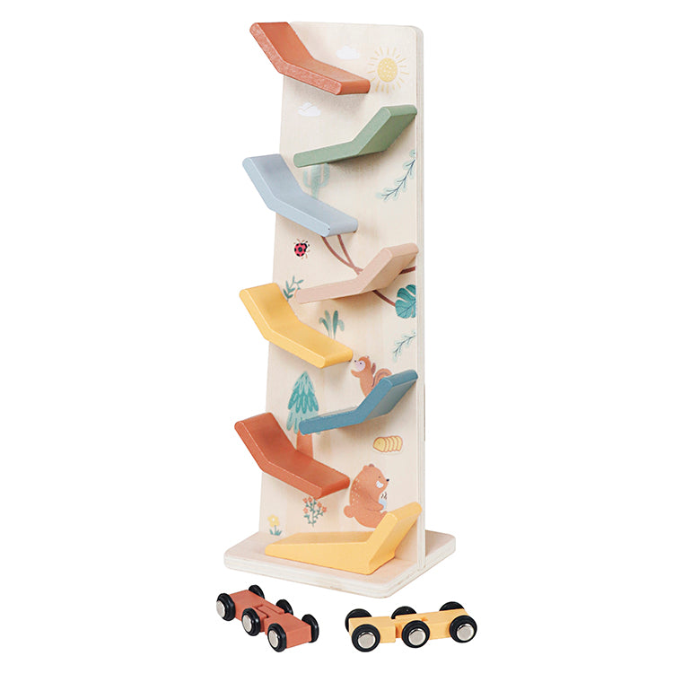 Wholesale Wooden Car Ramp Racer Toy, Slide & Go Vehicle Toy, OEM Available