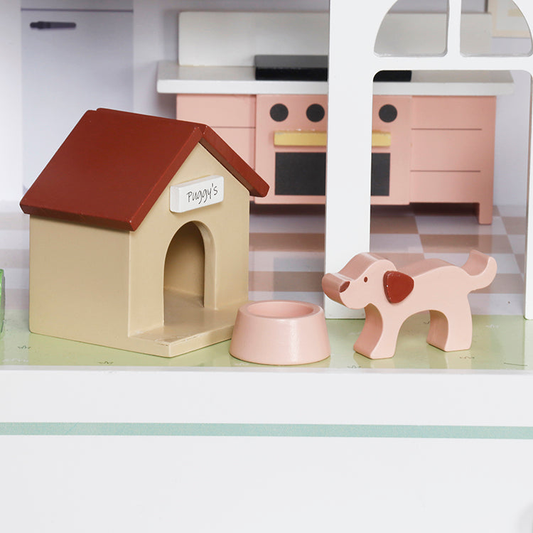 Montessori Wooden Dollhouse | 3-Tier Kids Doll House with Storage Drawer OEM Supplier