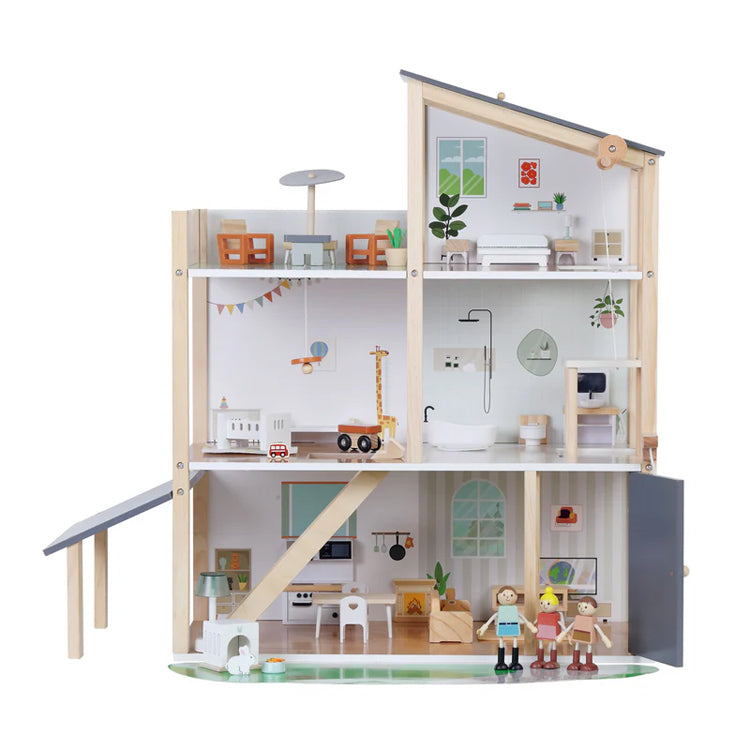 Modern Wooden Dollhouse Playset | Factory Direct OEM/ODM