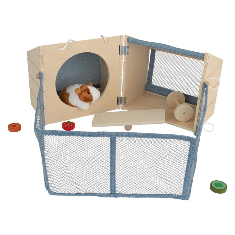 Montessori Wooden Cat House Playset