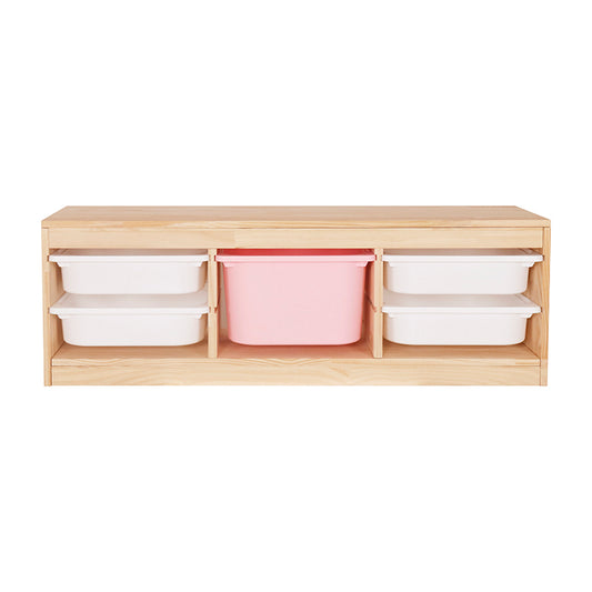 Wholesale Wooden Kids Toy Storage Cabinet with Bins, OEM Available