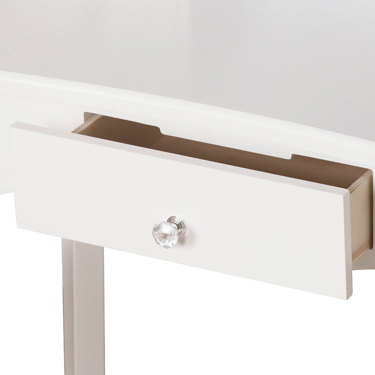 Wholesale Kids White Wooden Vanity Table & Stool Set, OEM Available