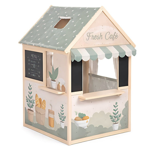 Kids Indoor Wooden Tent Playhouse