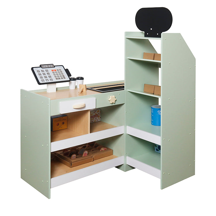 Wholesale Kids Wooden Grocery Store Playset, Pretend Play Supermarket Toy, OEM Available