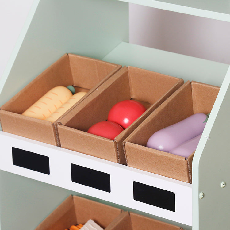 Wholesale Kids Wooden Grocery Store Playset, Pretend Play Supermarket Toy, OEM Available