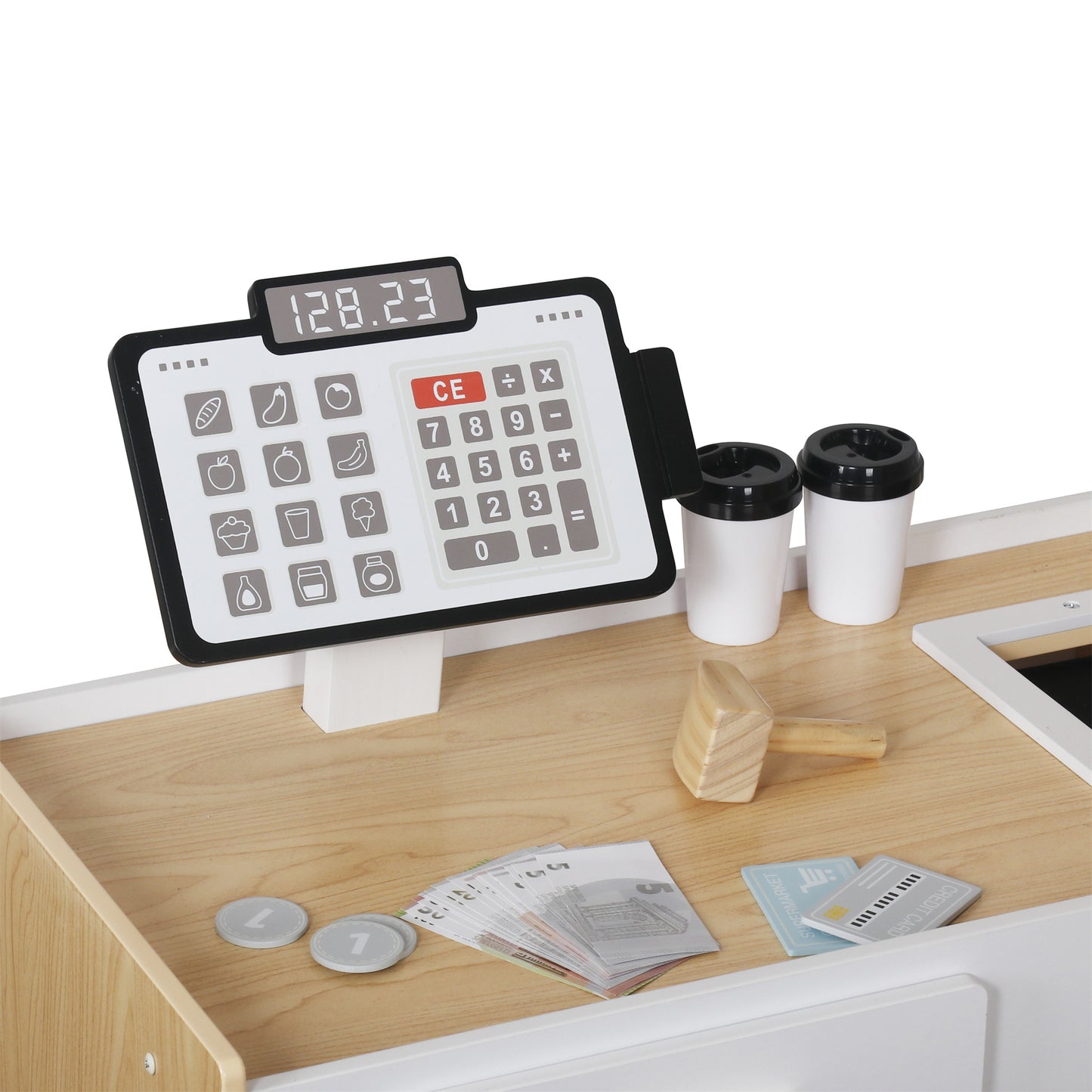 Custom Wooden Supermarket Play Set Manufacturer – Kids Shop & Cash Register Toy