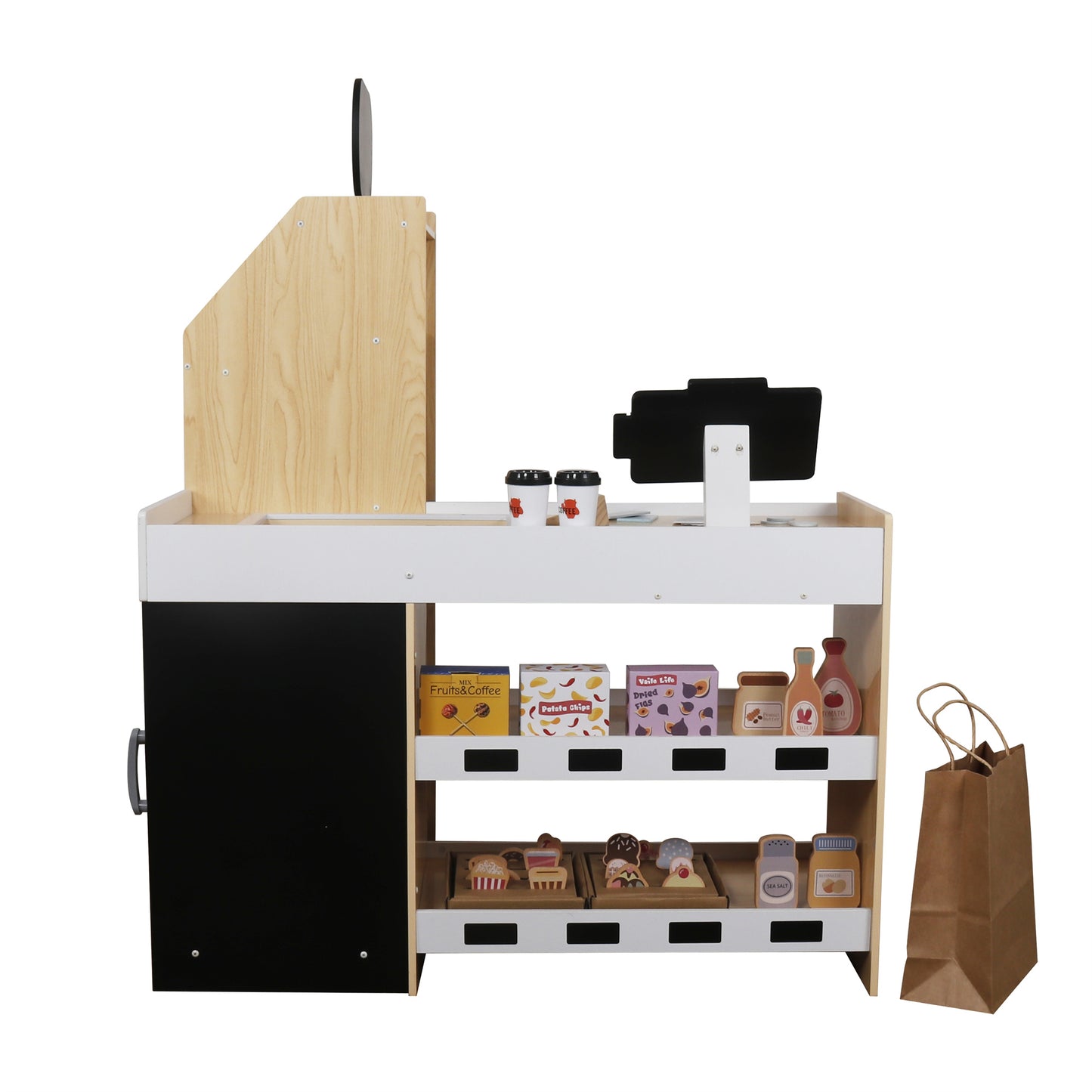 Custom Wooden Supermarket Play Set Manufacturer – Kids Shop & Cash Register Toy