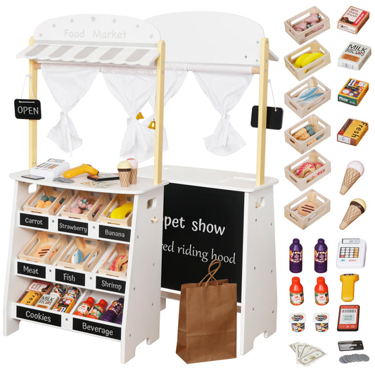 26PCS Kids Grocery Store Playset,Pretend Play Store Toy