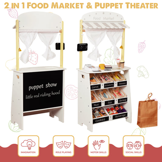 26PCS Kids Grocery Store Playset,Pretend Play Store Toy