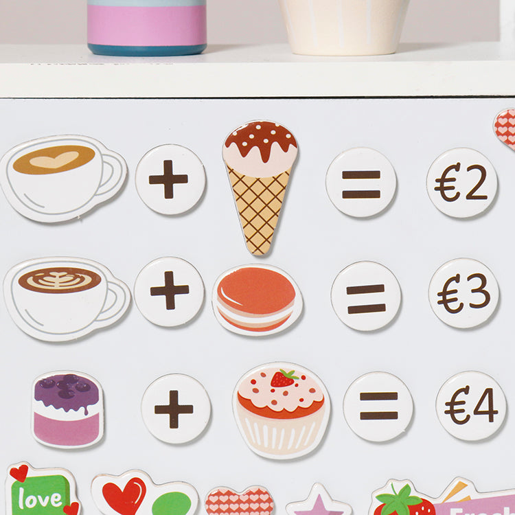 Wholesale Kids Wooden Coffee & Ice Cream Shop Playset, Pretend Play Toy, OEM Available