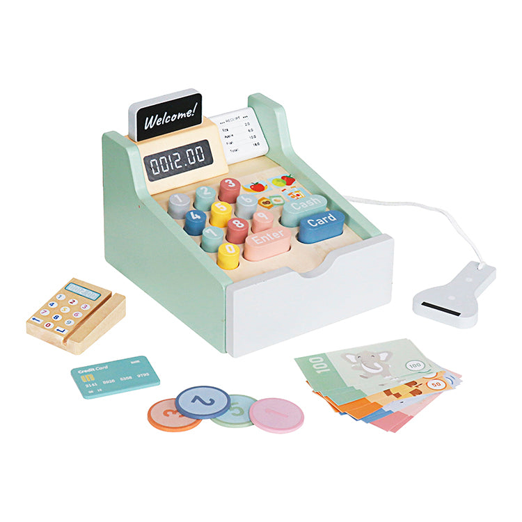 Wholesale Wooden Cash Register Playset, OEM Available