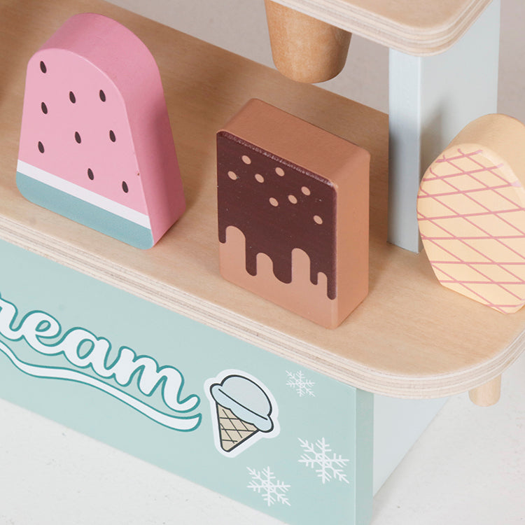 Wholesale Wooden Ice Cream Stand Playset, OEM Available