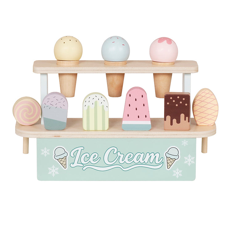 Wholesale Wooden Ice Cream Stand Playset, OEM Available