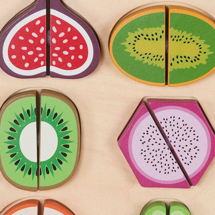 Montessori Wooden Fruit Cutting Puzzle Toy
