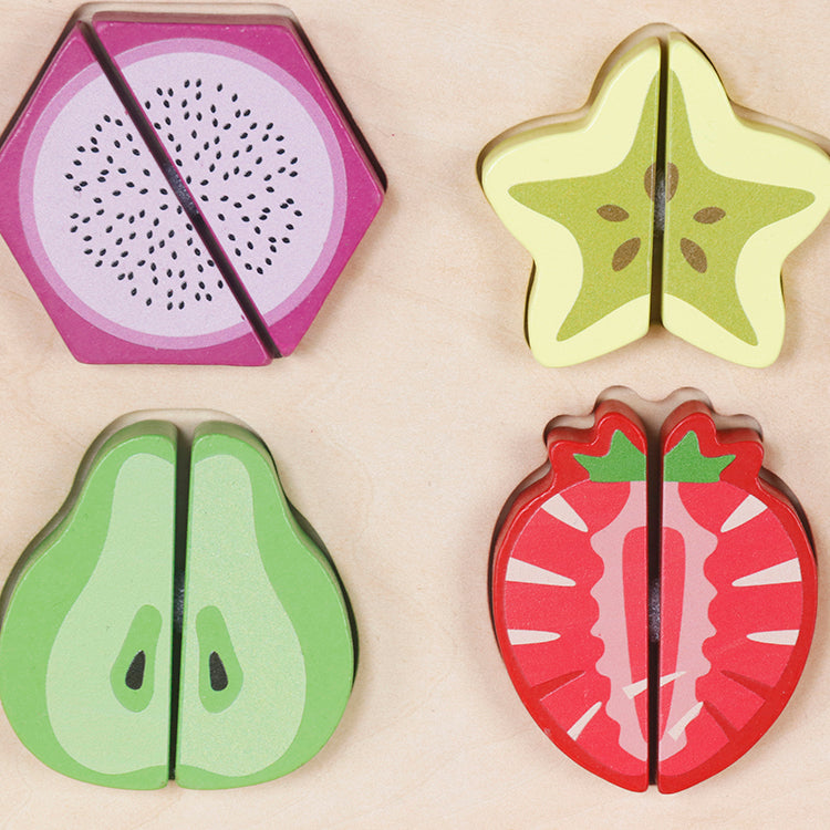 Montessori Wooden Fruit Cutting Puzzle Toy