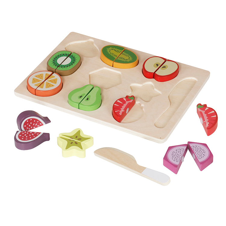Montessori Wooden Fruit Cutting Puzzle Toy
