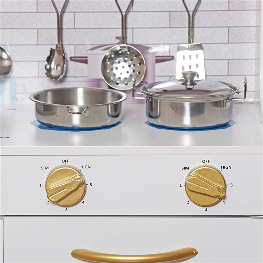 Custom Wooden Play Kitchen Manufacturer – Premium Kids Kitchen Set with Fridge & Lights