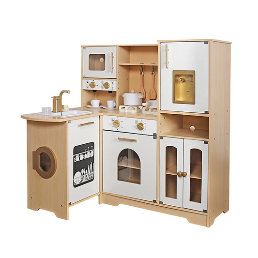 Wooden Corner Play Kitchen | Factory Direct OEM/ODM