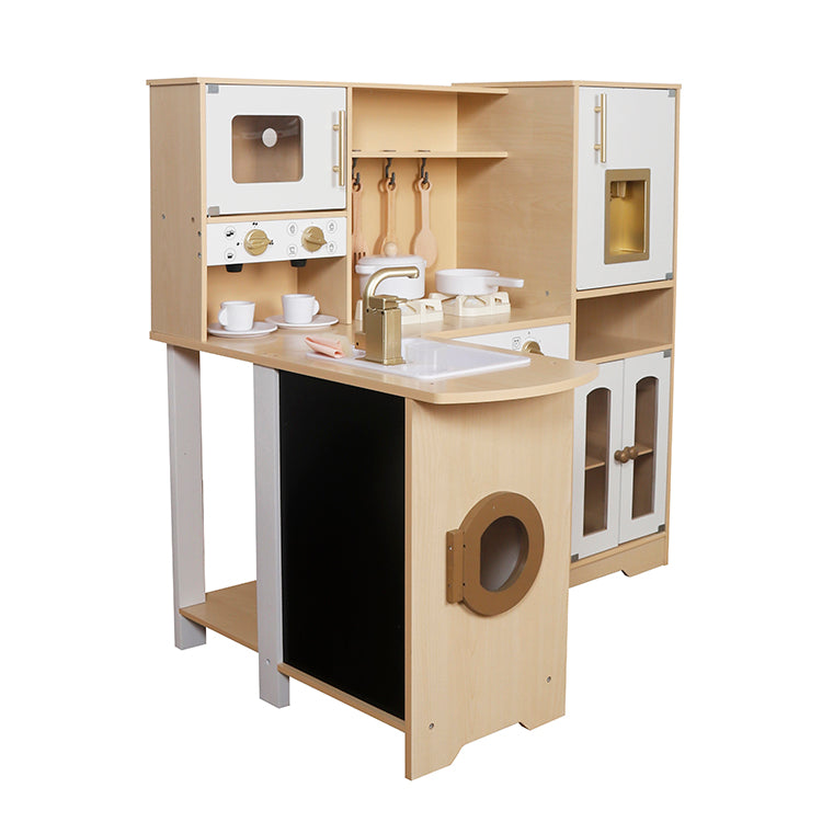 Wooden Corner Play Kitchen | Factory Direct OEM/ODM