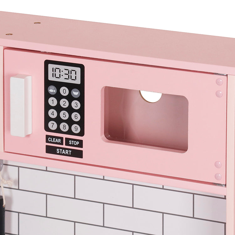 Wholesale Kids Pink Wooden Play Kitchen, OEM Available